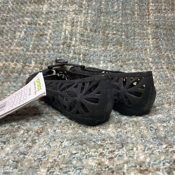 Crocs Isabella Jelly II Flat Ballet in Black - Picture 4 of 5